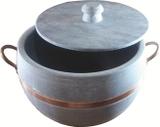 Panela De Pedra Sabão De 2lt E Alça De Cobre - Panelasbrasil