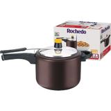 Panela de Pressão 4,5l Antiaderente Turbo Rochedo - Grená