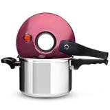 Panela De Pressão Alumínio Com Visor 4.5 L Cereja 6502 Mta