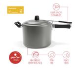 Panela De Pressão Antiaderente 7,5 Litros Vapt Brinox - Prata