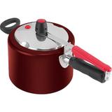 Panela de Pressão Clock Original Revestida 4,5 litros, Vermelha