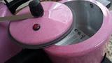 Panela De Pressão de Aluminio 4,5 Litros Colorida Cor Rosa - Alusol