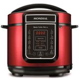 Panela de pressão elétrica digital 5 litros Master Cook Red - PE-39 (110V) - Mondial