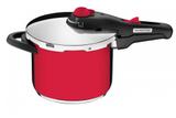 Panela de Pressão Inox Vermelha 6,0L Solar Tramontina 62516226