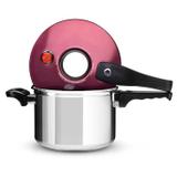 Panela de Pressão MTA com Visor de Vidro, Cereja, 4,5 litros - 6500