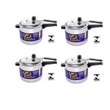Panela De Pressão Panelux 4,5l Classic Fecho Interno Kit4pç