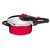 Panela de Pressão Tramontina Solar Inox Fundo Triplo Vermelha 22cm 4,5L