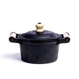 Panela ferro fundido 18 cabo madeira c/tampa 1,5l - Rig fundidos