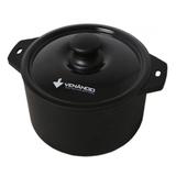 PANELA FERRO FUNDIDO FF260x115 COM TAMPA PRETA VENANCIO PFV260TPR - Venâncio
