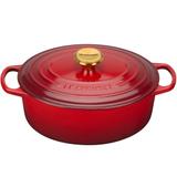 Panela Le Creuset Golden Knob Vermelho Ferro 29CM - 24087