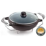 Panela Moqueca 6L Ferro Fundido com Tampa de Vidro Fumil