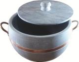 Panela Pedra Sabão De 3lt E Alça De Cobre - Panelasbrasil