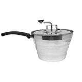 Panela Pipoqueira com Manivela de Aluminio - Nacional