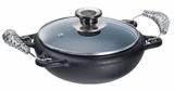 Panela Pirão Ferro Fundido Tampa de Vidro Panela Mineira 1,5 litros