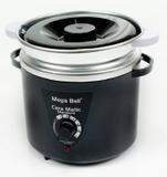 Panela Termocera para depilação Standard 900g - Bivolt Preta Com Refil - Mega bell