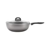 Panela Wok 28cm com Tampa 4,1L Chilli Brinox Prata