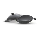 Panela Wok Alumínio com Tampa 36 cm Paris Preto - Tramontina