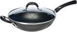 Panela wok antiaderente 32cm mônaco preto tramontina