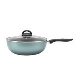 Panela Wok Antiaderente Chilli 28 X 9 Cm Turquesa 7013175 Brinox