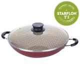 Panela Wok Antiaderente Paris 4,5 Litros Cereja - Tramontina