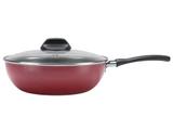 Panela Wok Brinox Antiaderente 2,3L 24cm com Tampa - Garlic 7001/366