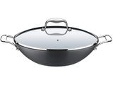 Panela Wok Brinox Inox - com Tampa Alumini Diamond