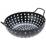 Panela Wok para Grelhar em Churrasqueira PRANA Preta