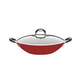 Panela Wok Tramontina 20868732 Mônaco 32cm Alumínio Vermelho