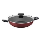 Panela Wok Tramontina 27817022 Loreto 28Cm Antiaderente Vermelha