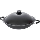 Panela Wok Tramontina Antiaderente Paris 36cm Preta