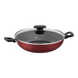 Panela Wok Tramontina Antiaderente Vermelha Ø 28cm