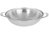 Panela Wok Tramontina Inox 35cm com Tampa - Ventura