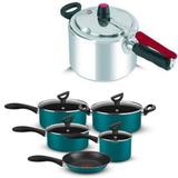 Panelas 5 pçs Rochedo e Panela de pressão 4,5L Clock - Rochedo/clock