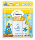 Pano de Boca Cremer Galinha Pintadinha Com 3 Unidades - Branca - 35x35cm