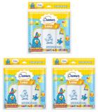 Pano de Boca Galinha Pintadinha Cremer - Kit Com 3 Pacotes - 35x35cm