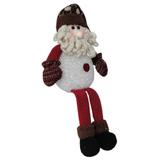 Papai Noel de Luxo Pelúcia 0091 com Led com 35cm de Altura CBRN0524 - Commerce brasil