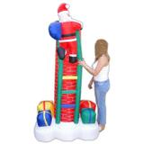 Papai Noel Subindo Chaminé PW105 Inflável 2,10 Iluminado - Wmt
