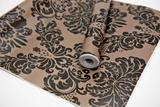 Papel Adesivo Contact De Parede Arabesco Preto/Marrom 45 Cm X 5 Metros - Filipack adesivos