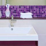 Papel de Parede Auto Adesivo Lavável Pastilha Pa0053 Violeta - Final decor