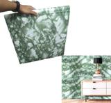 Papel De Parede Marmore Verde Rolo Vinil Decorativo Autoadesivo (BSL-42079-1-F) - Braslu