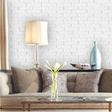 Papel de Parede Tijolinho Branco e Cinza - Inove papéis de parede
