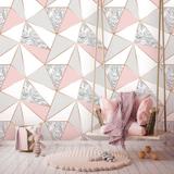 Papel de Parede Zara Mármore Rose Gold - Inove papéis de parede