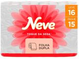 Papel Higiênico Folha Dupla Neve Toque de Seda - 16 Rolos 30m