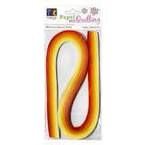 Papel para Quilling com 120 Tiras 540x3mm Laranja e Amarelo PE038 - Toke e Crie