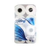 Papel Toalha Bobina Spring Soft 20cmx200m com 6 rolos