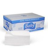 Papel Toalha Interfolha Baby Branco 3 Dobras 20 cm x 26,5 cm c/ 1.250 Unidades