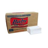 Papel toalha Interfolha branco plus 2 dobras - 22,5cm x 21cm - com 1000 folhas - Baby