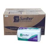 Papel Toalha Interfolhado 2D F. Tripla 2400 Fls Inovatta SANTHER - Cx c/ 2400 folhas
