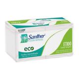 Papel Toalha Interfolhado 3D FS ECO 2400 Fls Santher - Fd c/ 2400 folhas
