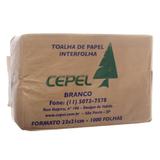 Papel Toalha Interfolhado Branco 20x21cm 1000 Folhas Isapel